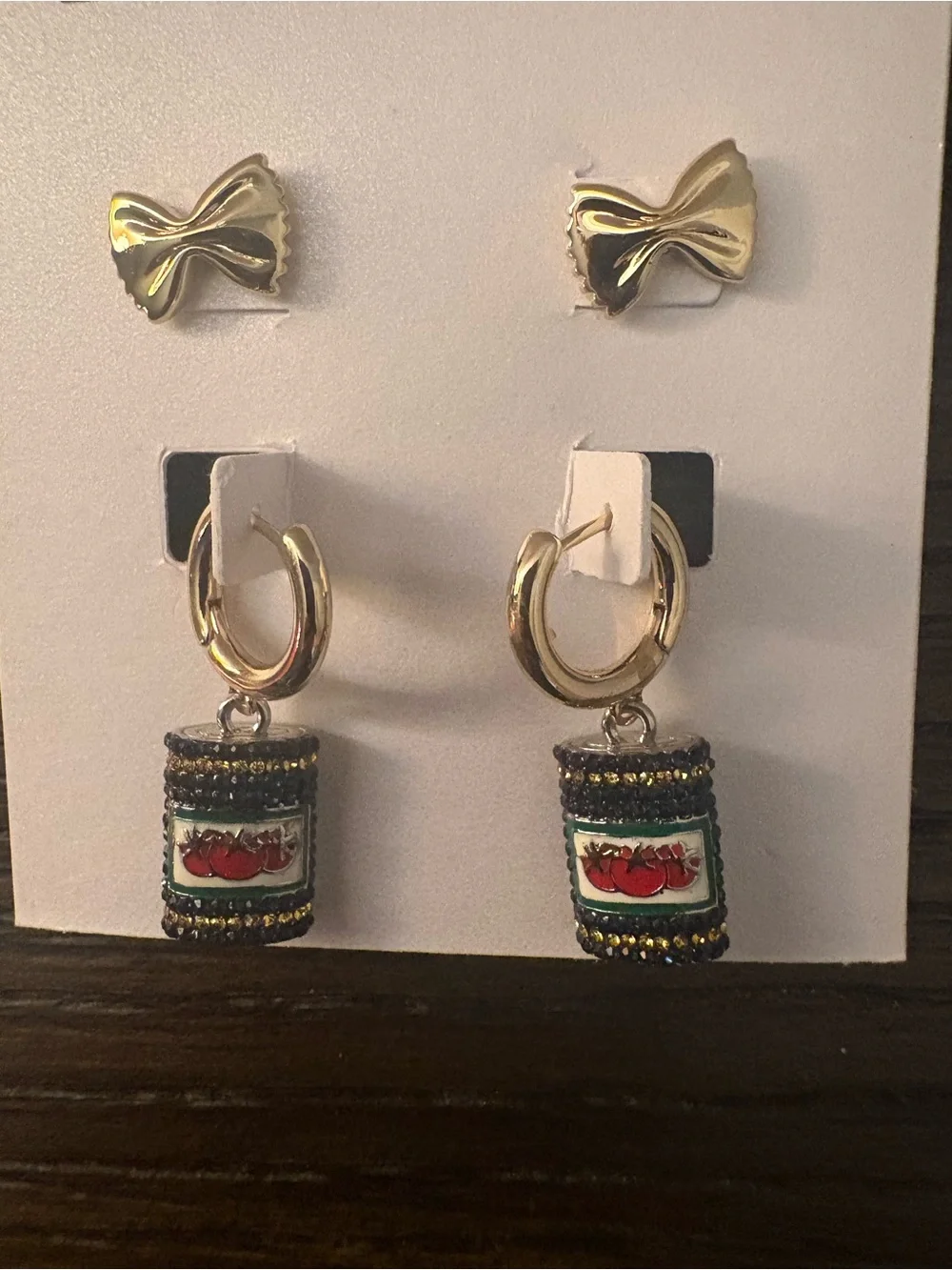 NEW BaubleBar Gold Pasta Earrings